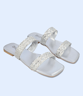 Women's Silver Formal Slipper BW8749