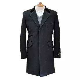 Wool Cashmere Blend Overcoat Slim Fit - 2 Color Options.