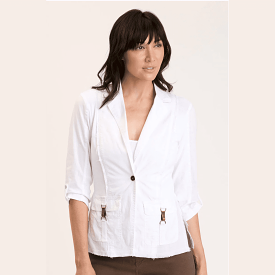 XCVI Wearables White Blazer - Winslow Collection.