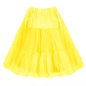 Yellow Vintage Rockabilly 50s Petticoat Skirt with Extra Volume